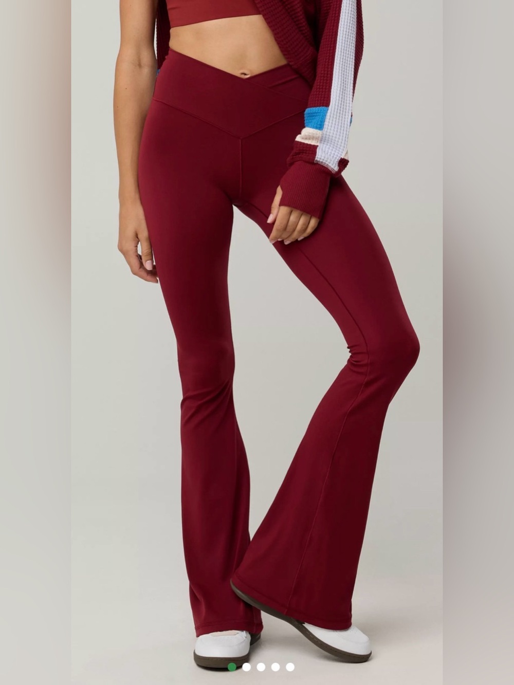 OFFLINE‎ By Aerie Real Me High Waisted Crossover Flare Legging NWT Size M